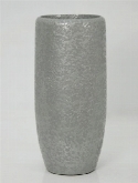 Callisto structuur vaas zilver  burobloemen