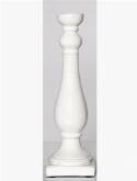 Fiberstone glossy white, candle holder candy  burobloemen