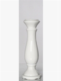 Fiberstone glossy white, candle holder merry  burobloemen