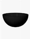 Fiberstone glossy black vic bowl  burobloemen