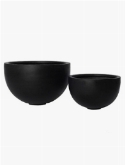 Fiberstone bowl black  burobloemen