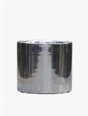 Gepolijst aluminium cylinder  burobloemen