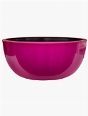Aluminium bowl aluminium geborsteld pink  burobloemen