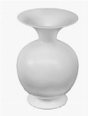 Foto van Pot & vaas ans vase matt white via burobloemen