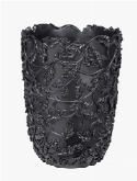 Foto van Pot & vaas bloem vase matt black via burobloemen