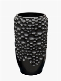 Foto van Pot & vaas soap vase black matt via burobloemen