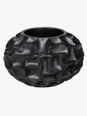 Foto van Pot & vaas shell shapes vase matt black via burobloemen