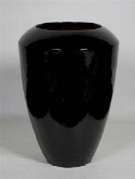 Zwart glans coppa  burobloemen