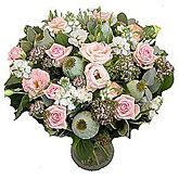 Foto van Boeket van roze en witte bloemen via burobloemen