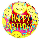 Foto van Happy birthday heliumballon via burobloemen