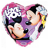 Foto van Disney i love you heliumballon via burobloemen