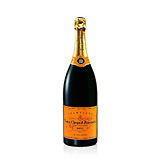 Foto van Veuve clicquot ponsardin champagne vcp brut 0,75ltr (prijs_per_fles_€41) via burobloemen