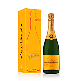 Foto van Veuve clicquot ponsardin champagne vcp brut giftbox 0,75ltr via burobloemen
