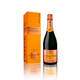 Foto van Veuve clicquot ponsardin champagne vcp rose vintage 2002 gift 0,75ltr via burobloemen